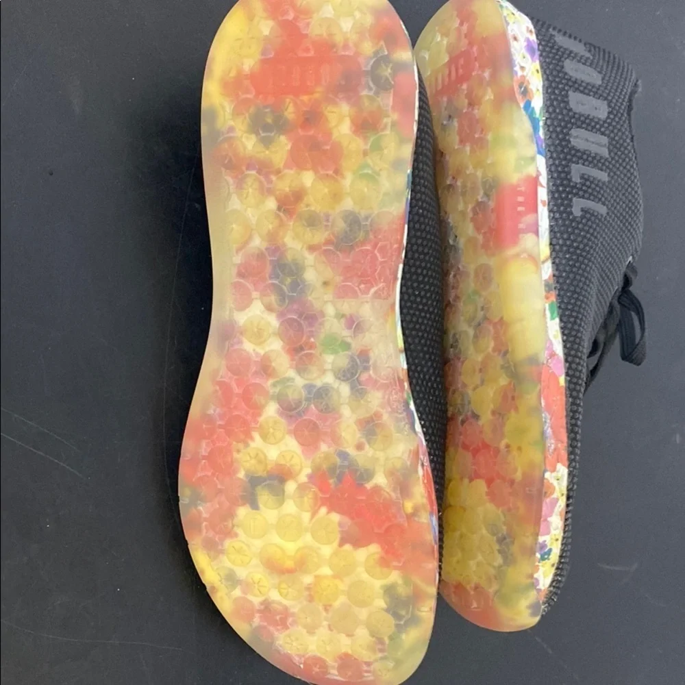 NOBULL Black Sneakers with Multicolor Sole